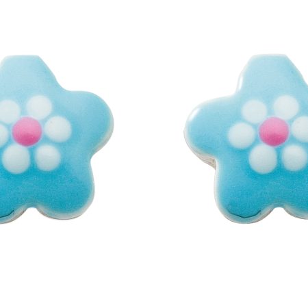 Blüte Ohrstecker aus Silber