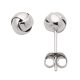 Knoten Ohrstecker aus Silber